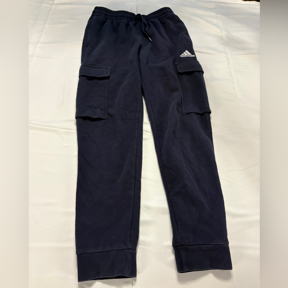 Adidas Men’s Dark Blue Cargo Joggers